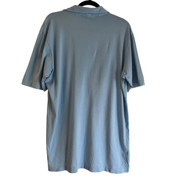 Peter Millar Short Sleeved Polo Light Blue Large - Picture 2 of 4